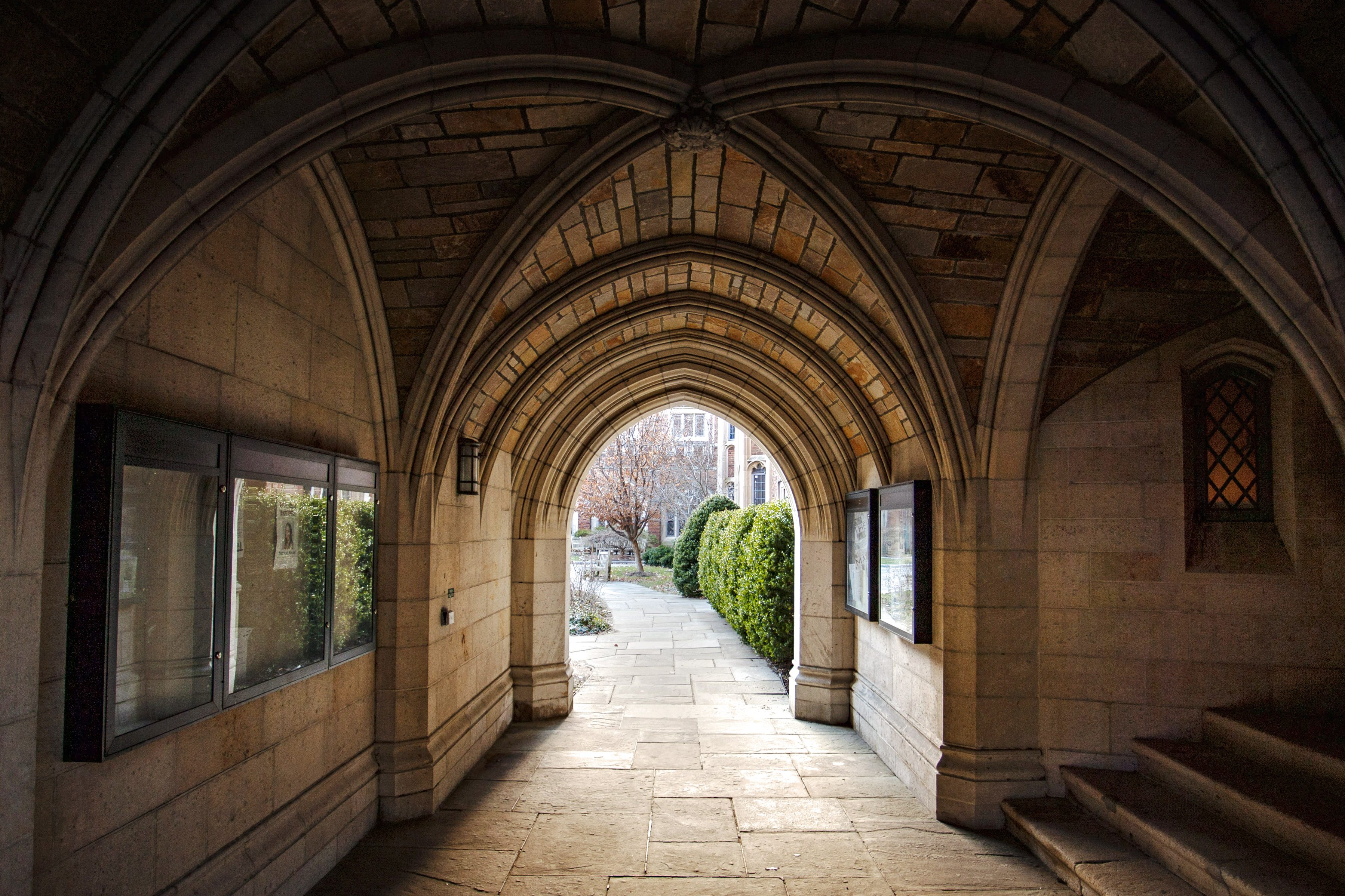 Yale campus archway