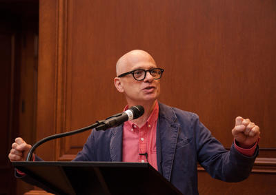 David Lang speaking at 2015 Symposium